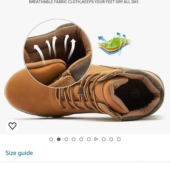 Waterproof hiking boots. Worn twice. - Picture 5 of 10